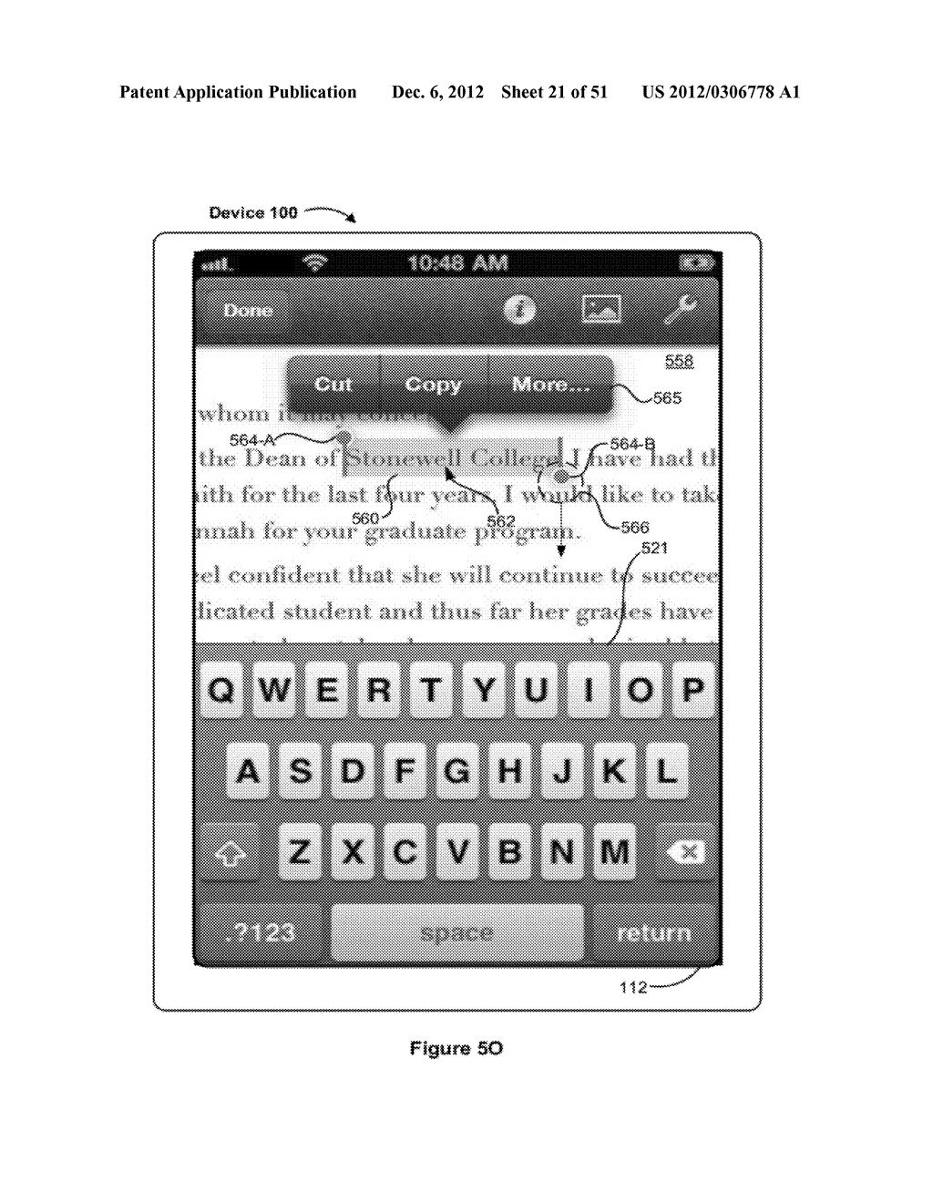 Devices, Methods, and Graphical User Interfaces for Document Manipulation - diagram, schematic, and image 22