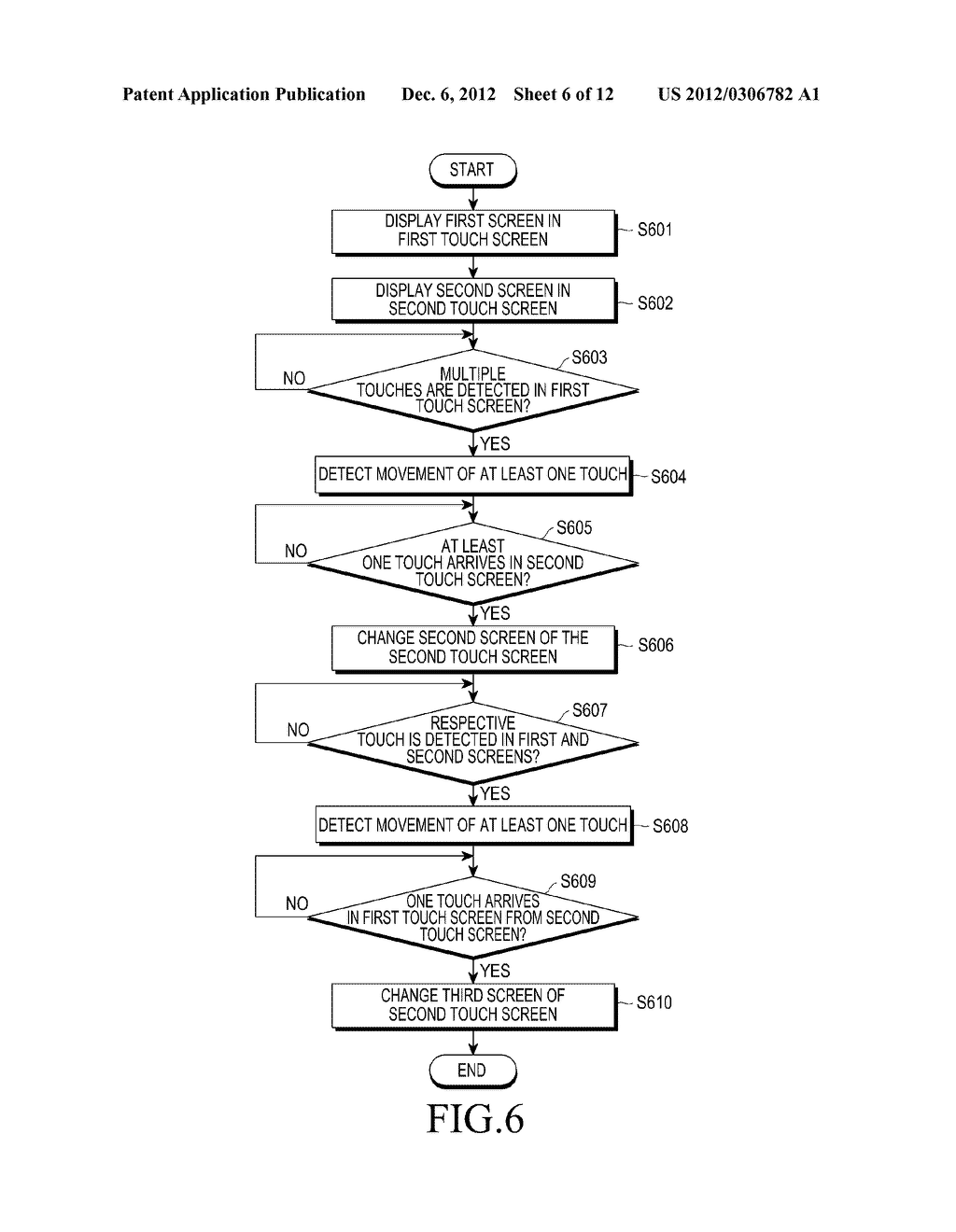 APPARATUS INCLUDING MULTIPLE TOUCH SCREENS AND METHOD OF CHANGING SCREENS     THEREIN - diagram, schematic, and image 07