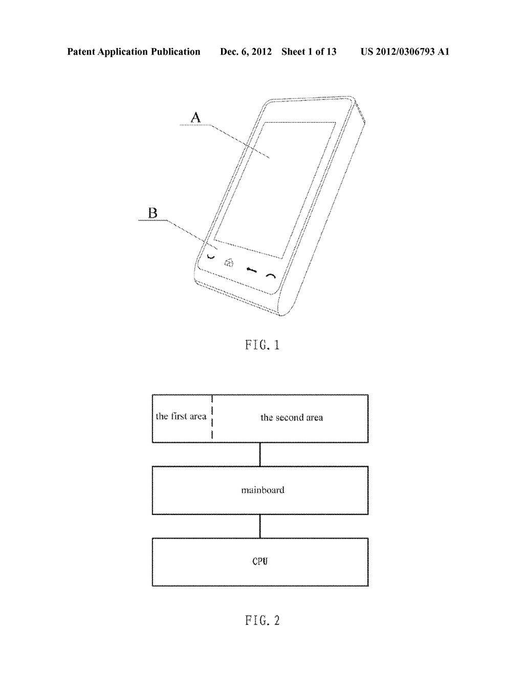 Electronic Device and Method, Cell Phone, Program to Achieve Preset     Operation Command Thereof - diagram, schematic, and image 02