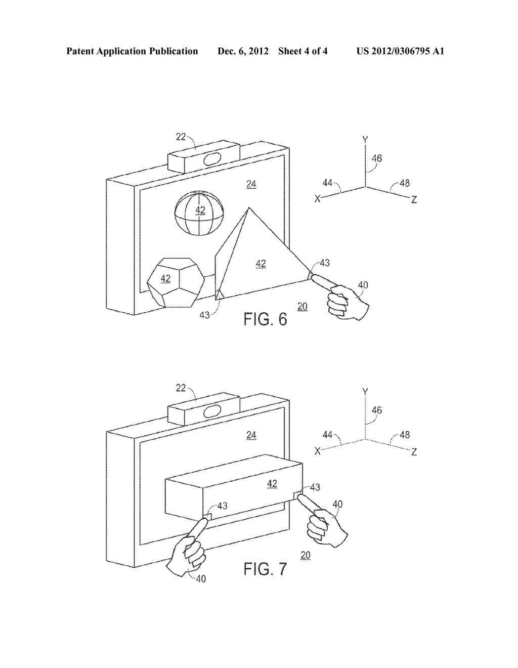 METHOD AND SYSTEM FOR THREE-DIMENSIONAL VIRTUAL-TOUCH INTERFACE - diagram, schematic, and image 05