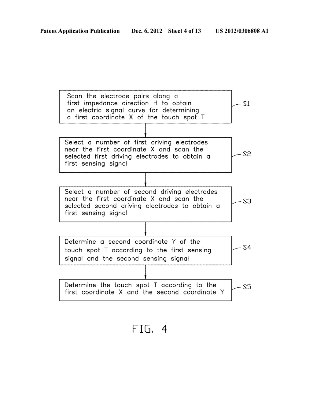 METHOD FOR DETECTING TOUCH SPOT OF TOUCH PANEL - diagram, schematic, and image 05