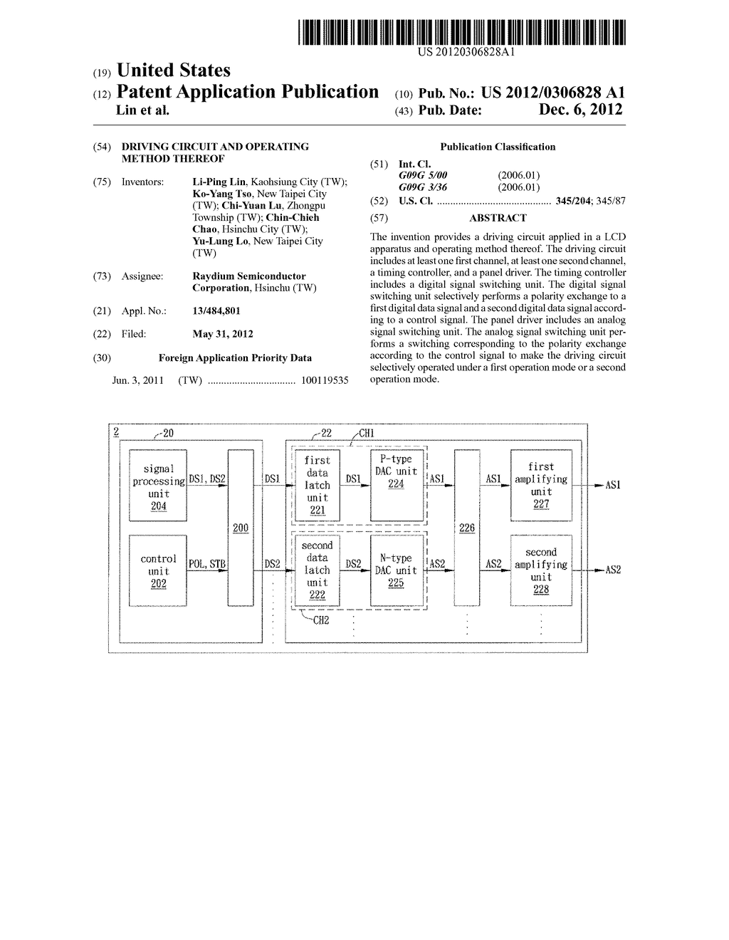 DRIVING CIRCUIT AND OPERATING METHOD THEREOF - diagram, schematic, and image 01