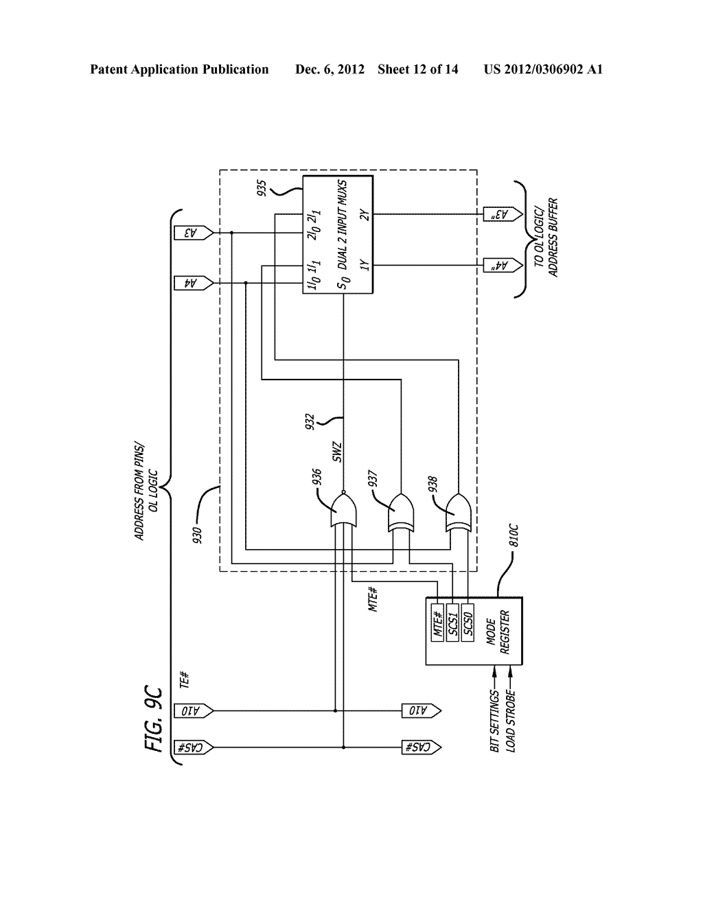 MEMORY CONTROLLER INTERFACE FOR MICRO-TILED MEMORY ACCESS - diagram, schematic, and image 13