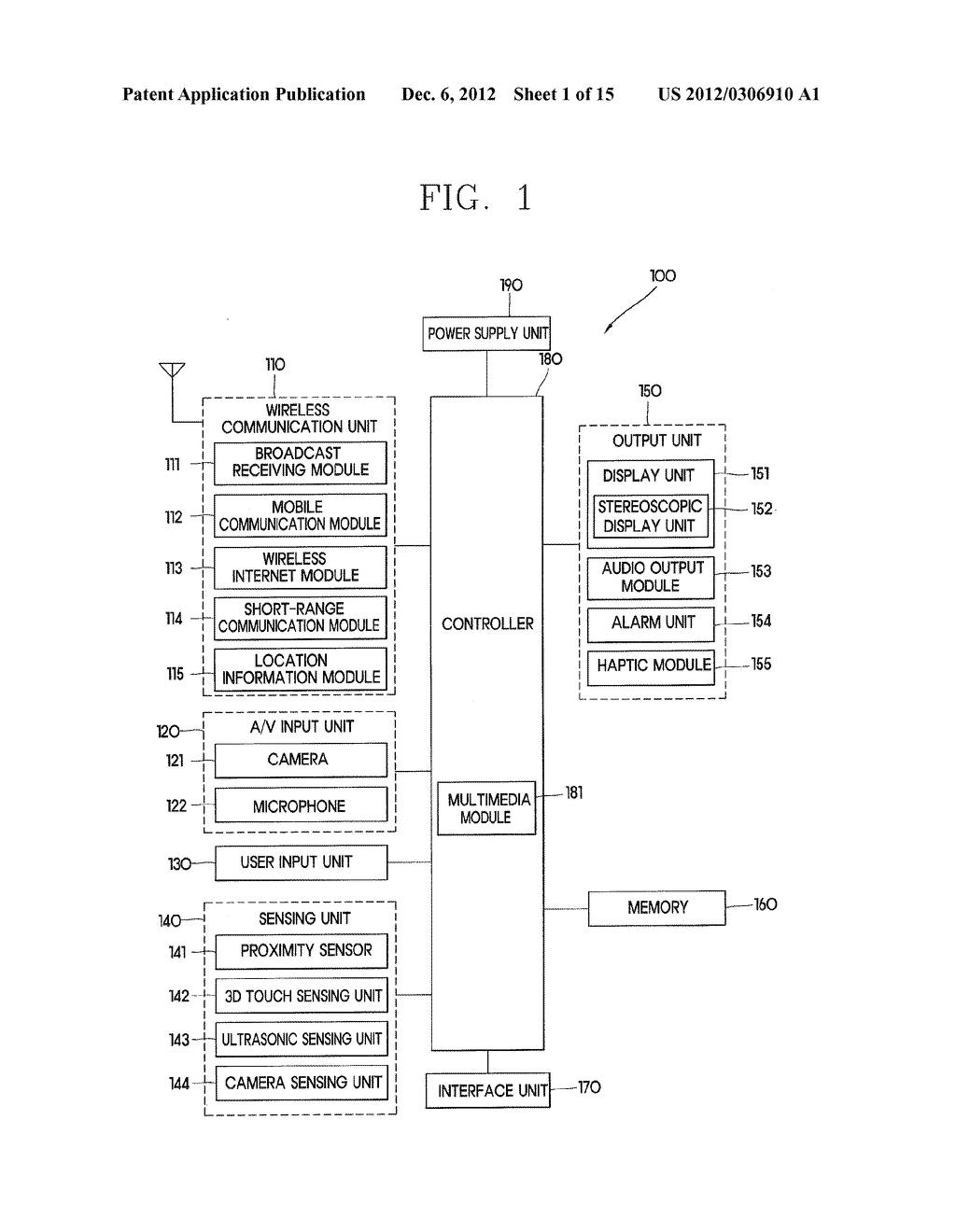 MOBILE TERMINAL AND 3D IMAGE DISPLAY METHOD THEREOF - diagram, schematic, and image 02