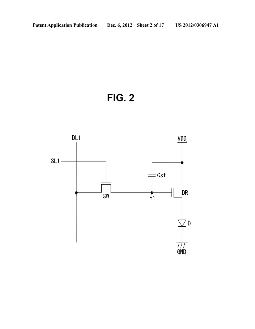 ORGANIC LIGHT EMITTING DIODE DISPLAY DEVICE AND METHOD OF DRIVING THE SAME - diagram, schematic, and image 03