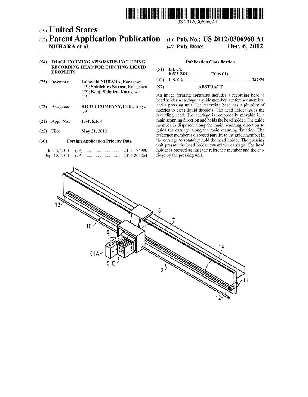 IMAGE FORMING APPARATUS INCLUDING RECORDING HEAD FOR EJECTING LIQUID     DROPLETS - diagram, schematic, and image 01