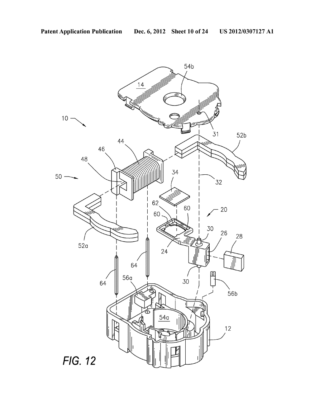 GAME CAMERA HAVING AN ELECTROMECHANICAL DEVICE FOR SWITCHING AN OPTICAL     LENS FILTER - diagram, schematic, and image 11