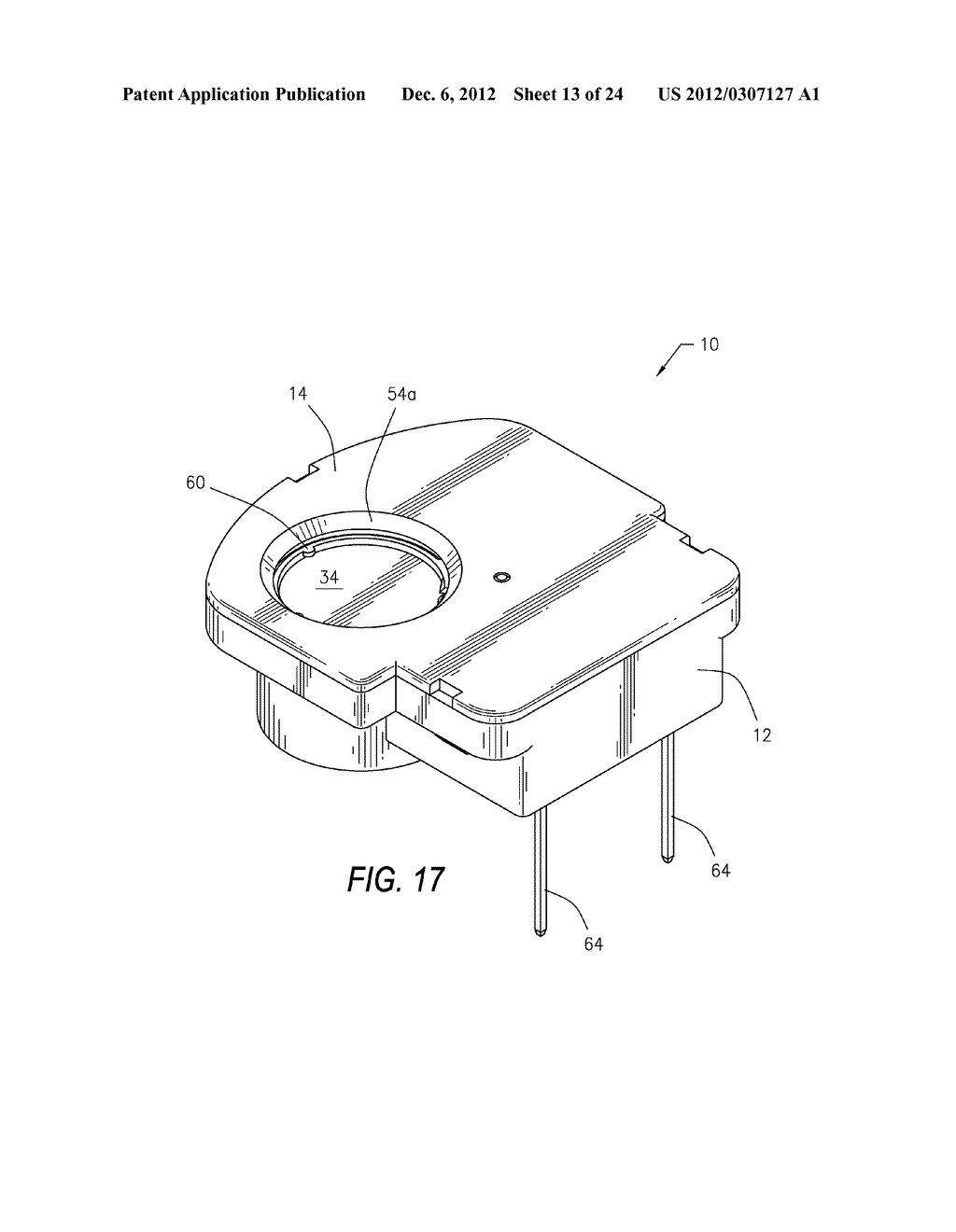 GAME CAMERA HAVING AN ELECTROMECHANICAL DEVICE FOR SWITCHING AN OPTICAL     LENS FILTER - diagram, schematic, and image 14