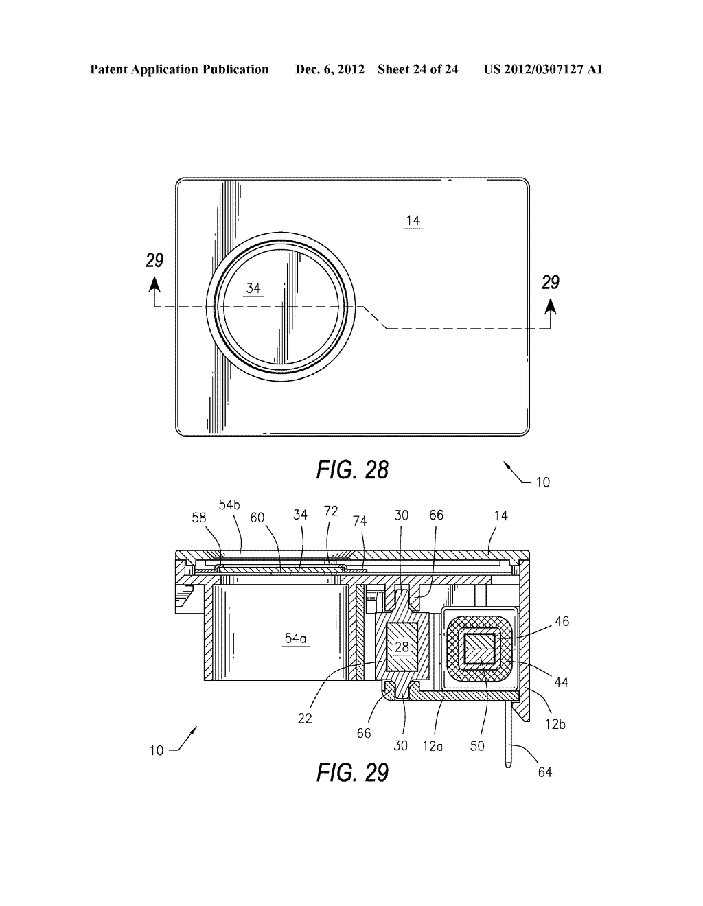 GAME CAMERA HAVING AN ELECTROMECHANICAL DEVICE FOR SWITCHING AN OPTICAL     LENS FILTER - diagram, schematic, and image 25