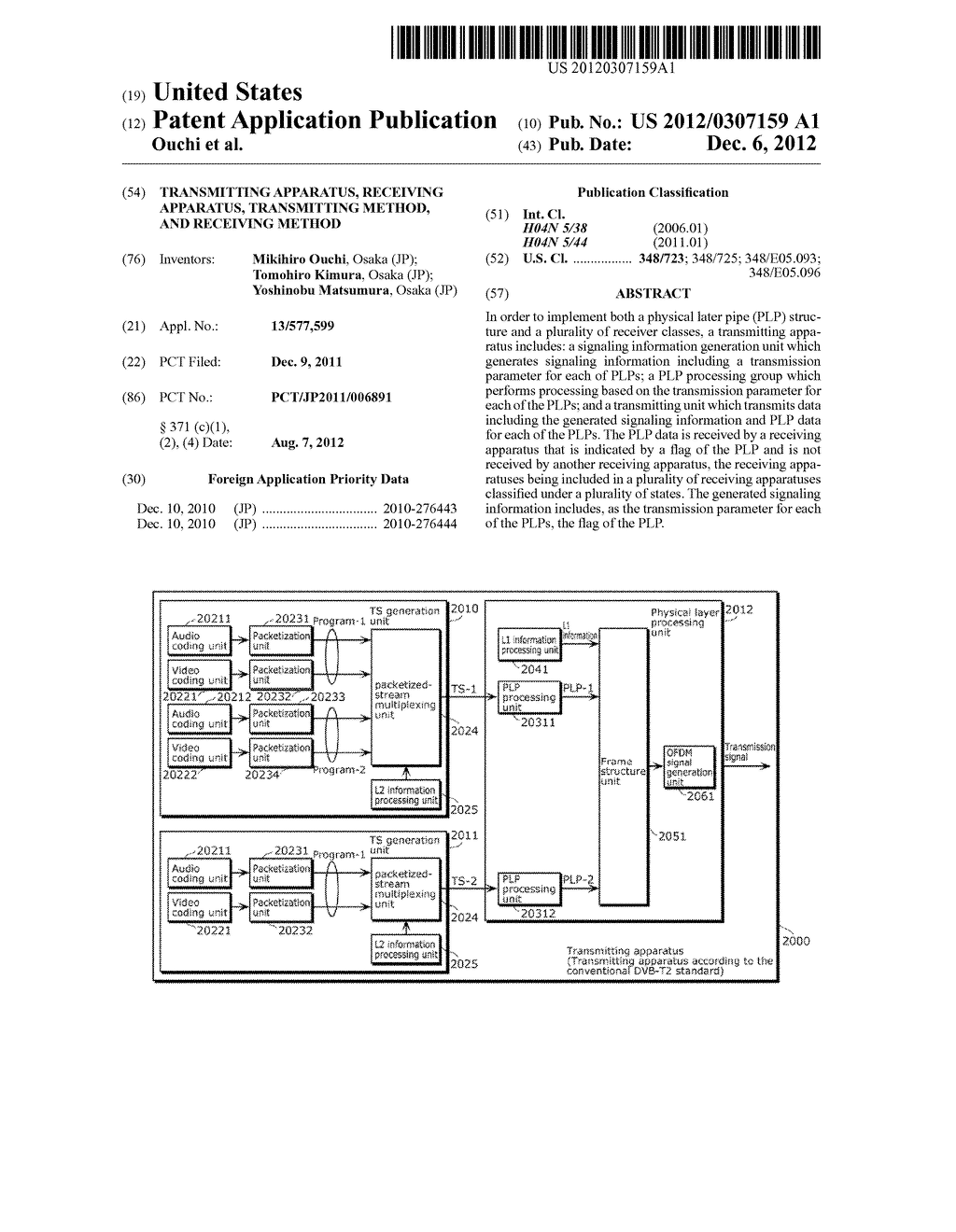 TRANSMITTING APPARATUS, RECEIVING APPARATUS, TRANSMITTING METHOD, AND     RECEIVING METHOD - diagram, schematic, and image 01