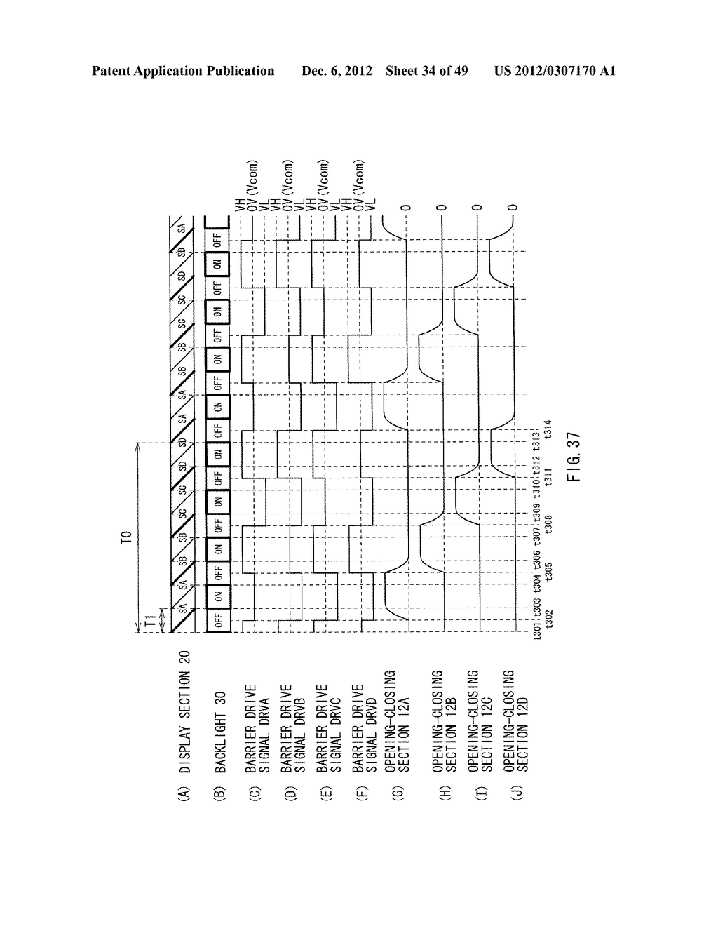 DISPLAY DEVICE, BARRIER DEVICE, BARRIER DRIVING CIRCUIT, AND BARRIER     DEVICE DRIVING METHOD - diagram, schematic, and image 35