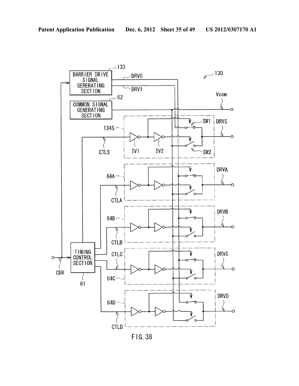 DISPLAY DEVICE, BARRIER DEVICE, BARRIER DRIVING CIRCUIT, AND BARRIER     DEVICE DRIVING METHOD - diagram, schematic, and image 36