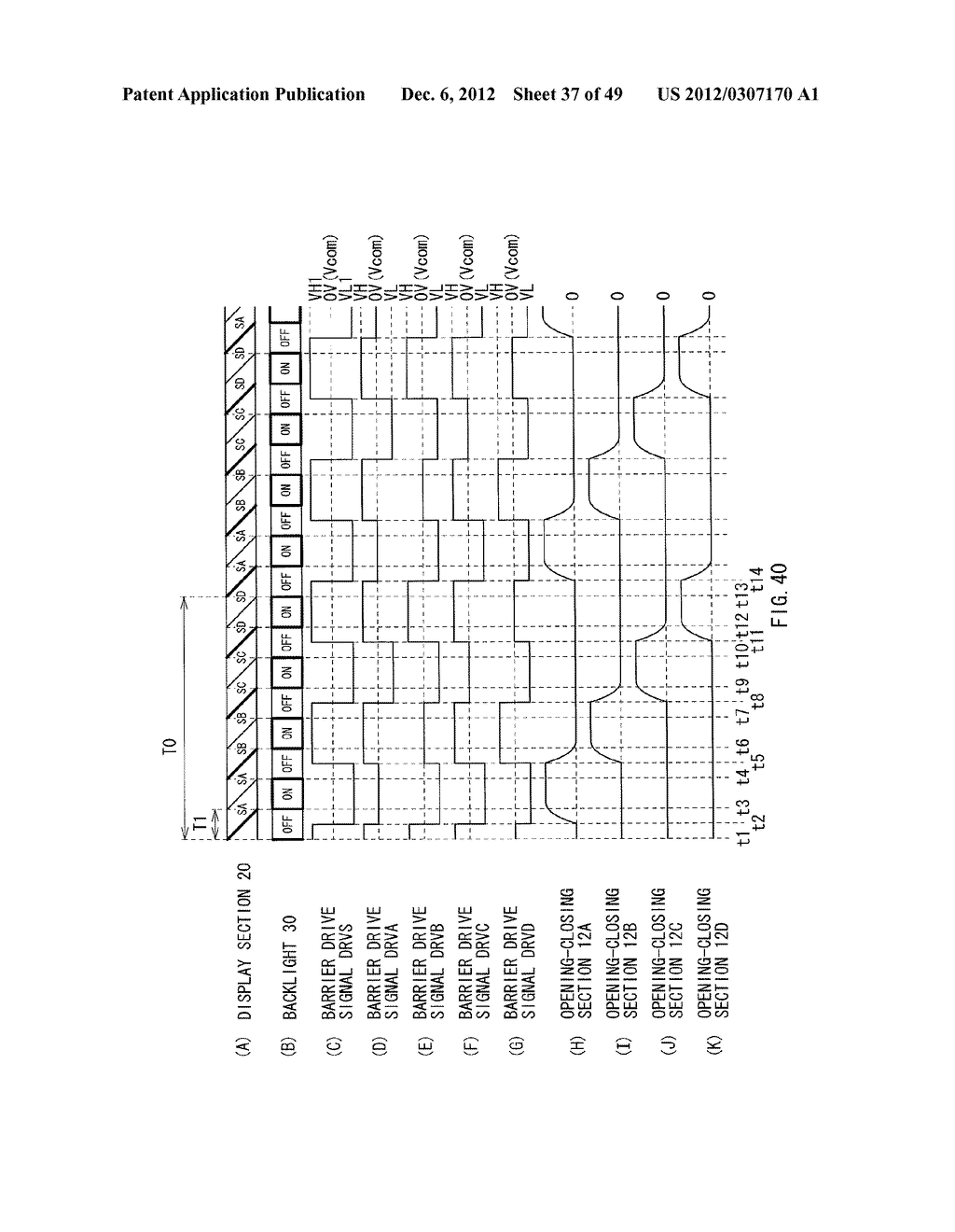 DISPLAY DEVICE, BARRIER DEVICE, BARRIER DRIVING CIRCUIT, AND BARRIER     DEVICE DRIVING METHOD - diagram, schematic, and image 38