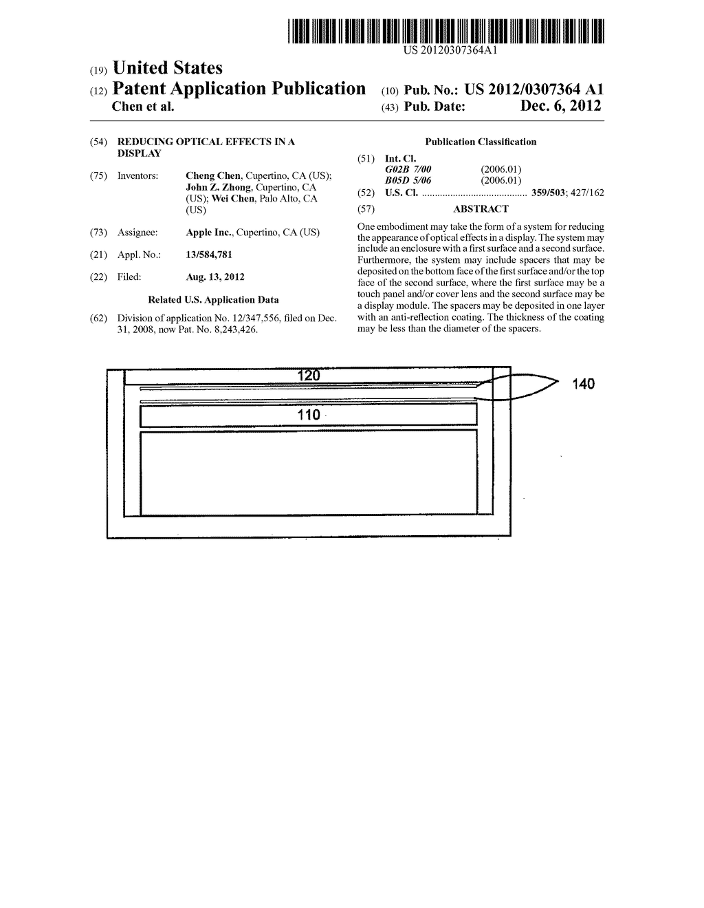 Reducing Optical Effects in a Display - diagram, schematic, and image 01