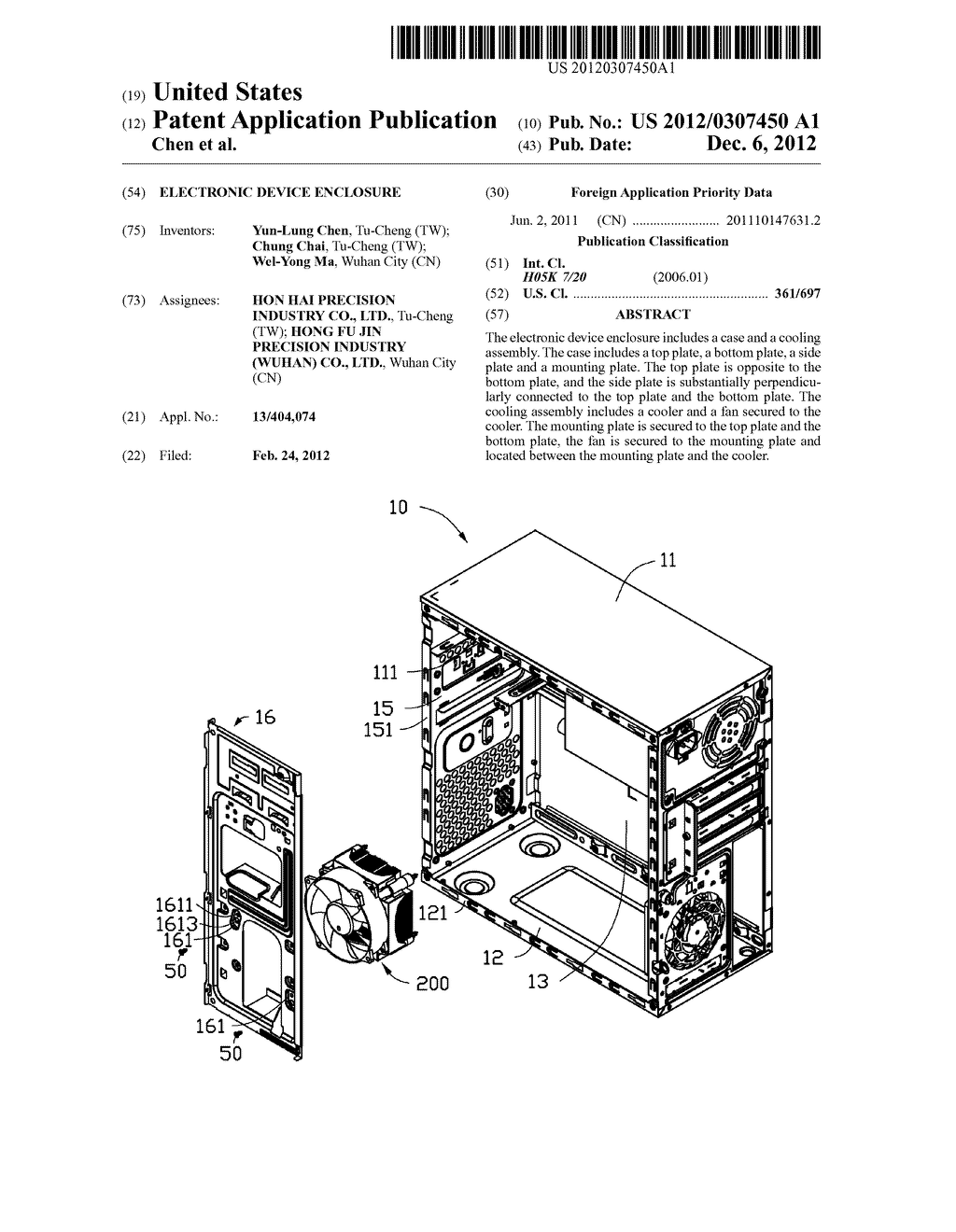 ELECTRONIC DEVICE ENCLOSURE - diagram, schematic, and image 01