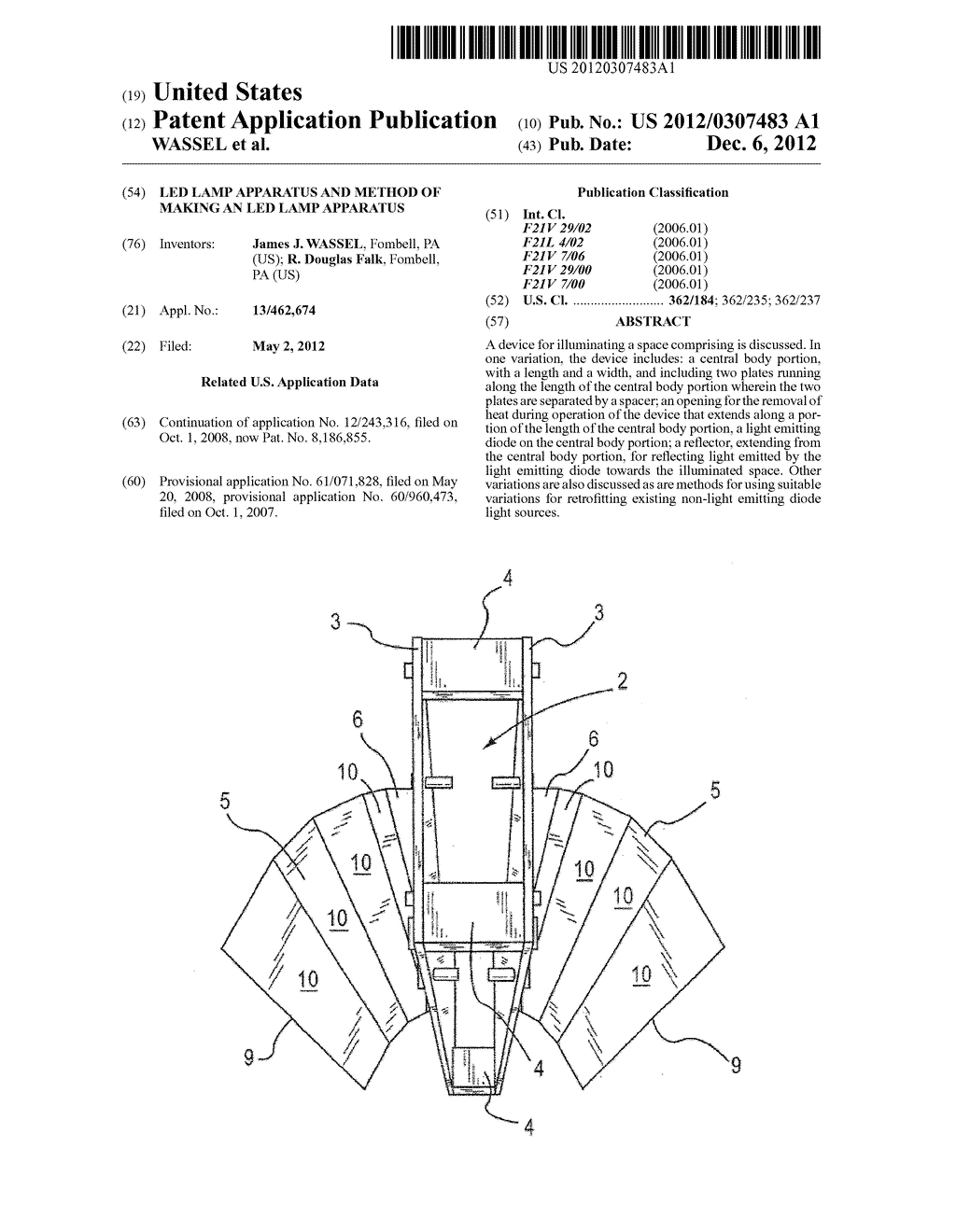 LED LAMP APPARATUS AND METHOD OF MAKING AN LED LAMP APPARATUS - diagram, schematic, and image 01