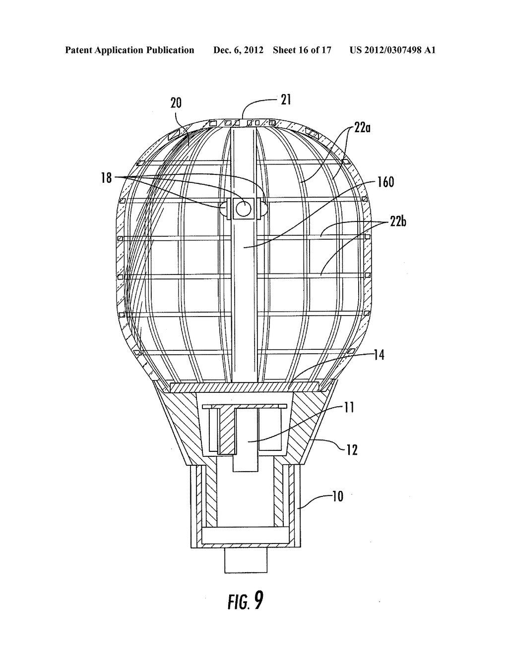 LIGHT BULB WITH THERMALLY CONDUCTIVE GLASS GLOBE - diagram, schematic, and image 17