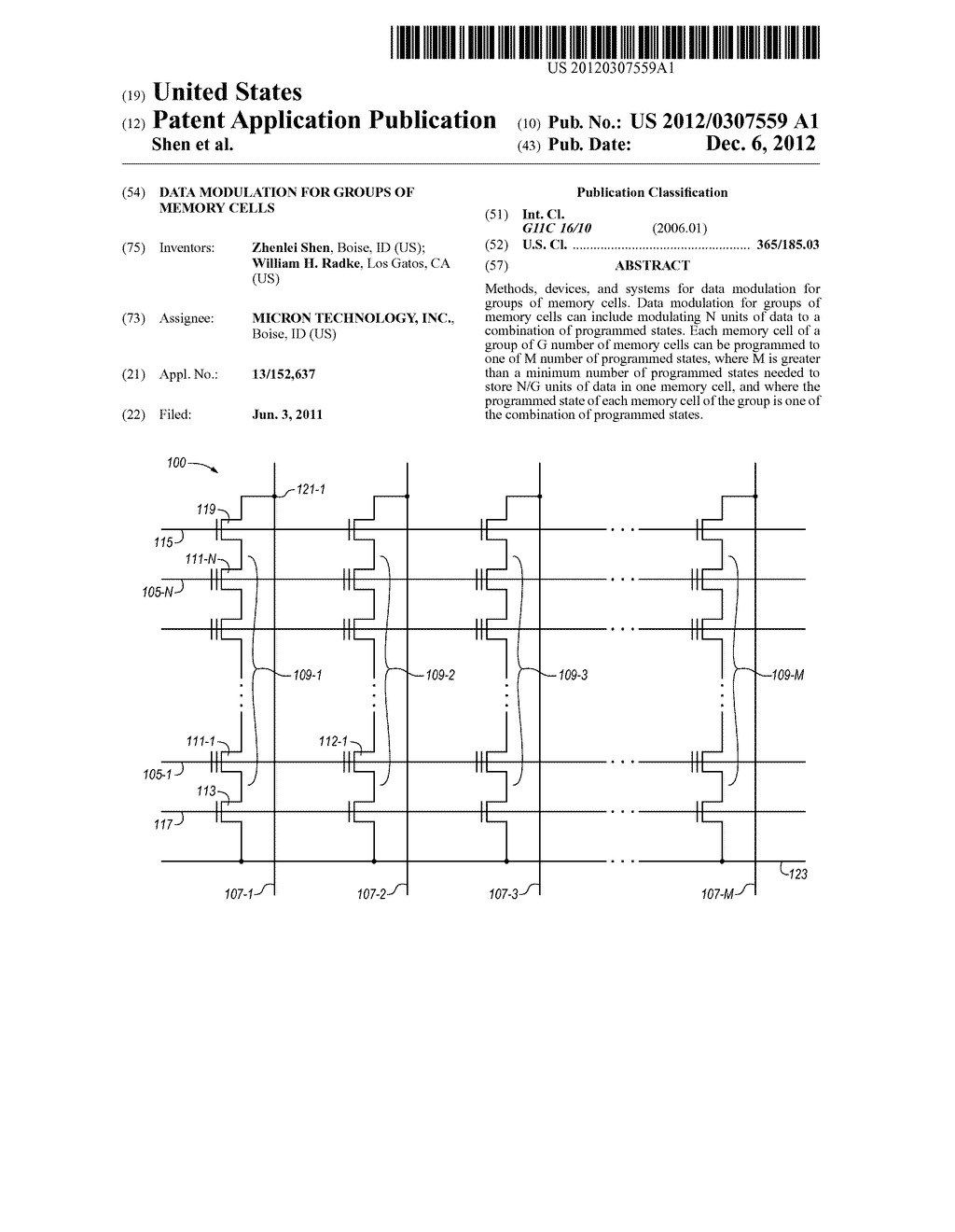 DATA MODULATION FOR GROUPS OF MEMORY CELLS - diagram, schematic, and image 01