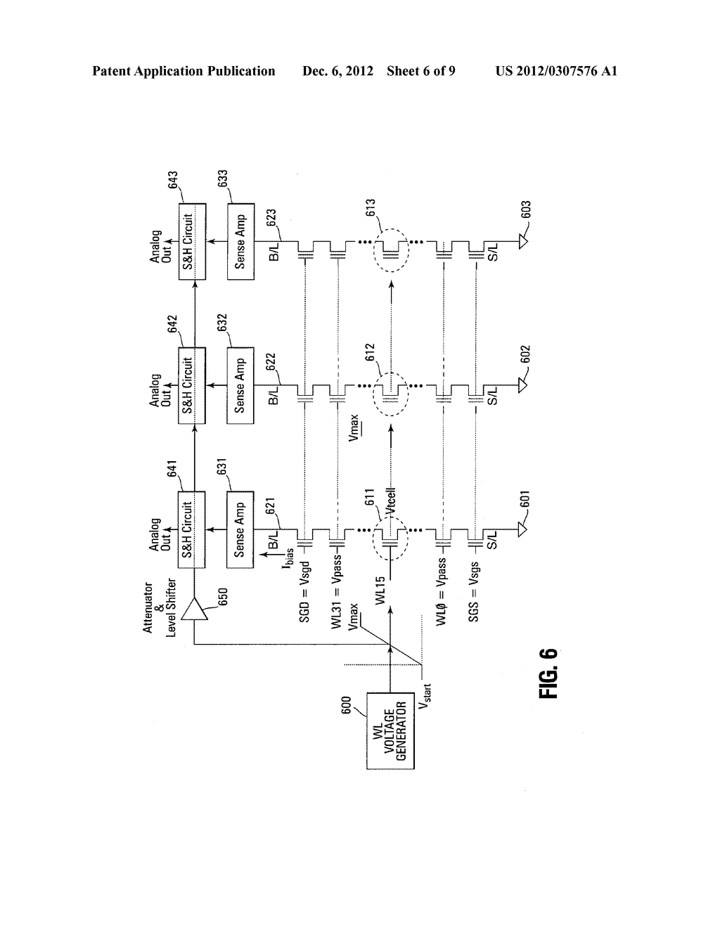 ANALOG SENSING OF MEMORY CELLS WITH A SOURCE FOLLOWER DRIVER IN A     SEMICONDUCTOR MEMORY DEVICE - diagram, schematic, and image 07