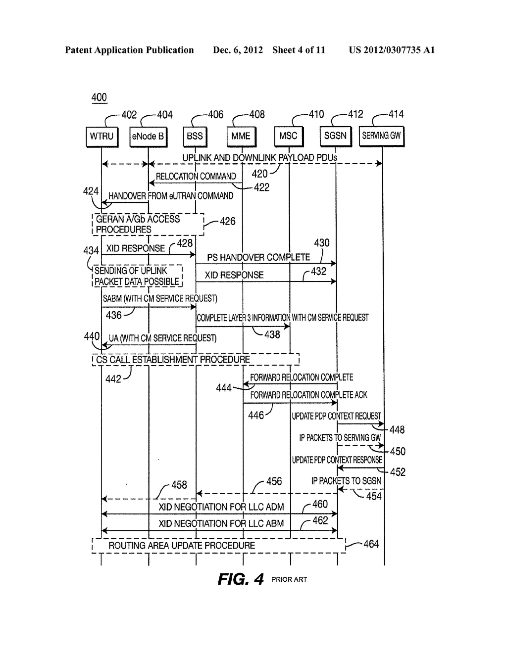 MAINTAINING CIRCUIT SWITCHED CONTINUITY IN AN ENHANCED UNIVERSAL     TERRESTRIAL RADIO ACCESS NETWORK - diagram, schematic, and image 05