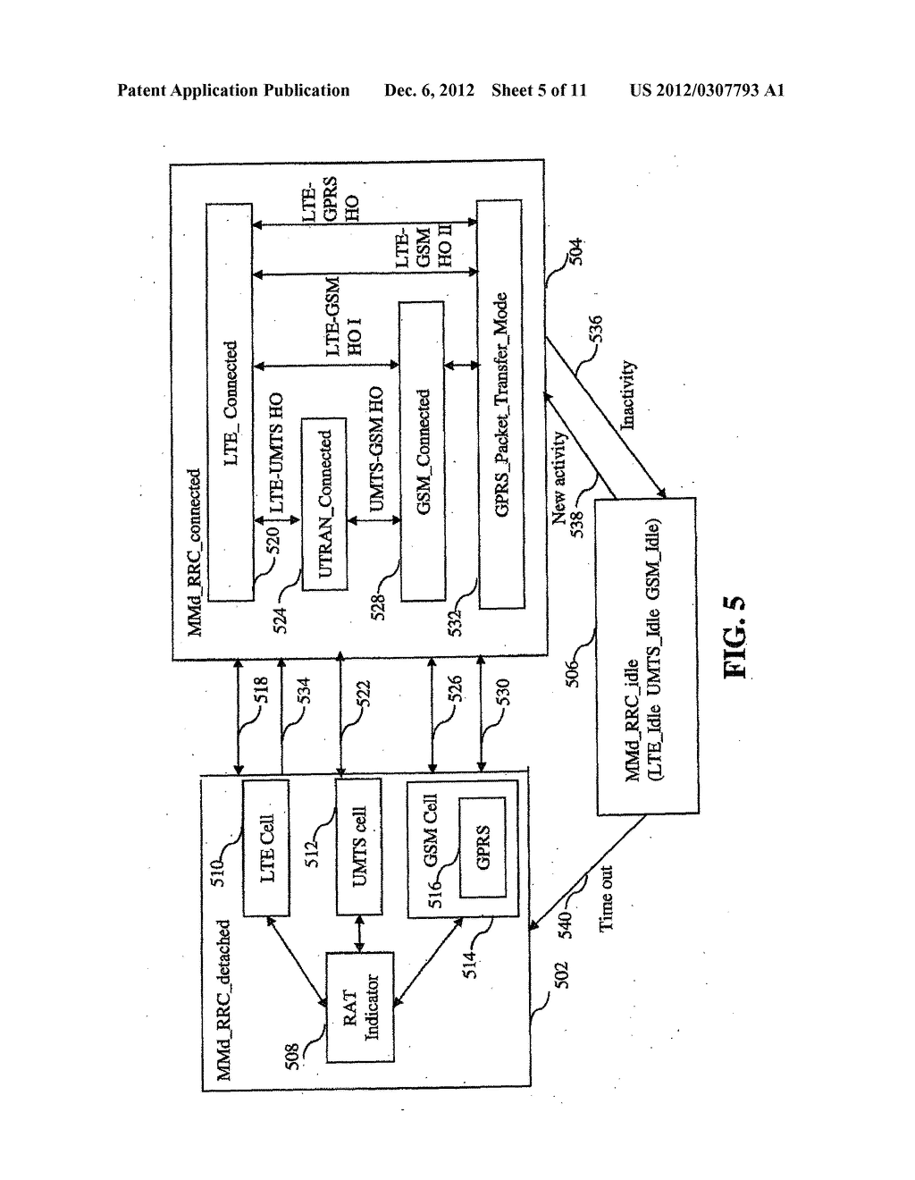 METHODS AND APPARATUS FOR PERFORMING HANDOVER BETWEEN A LONG TERM     EVOLUTION (LTE) NETWORK AND ANOTHER TYPE OF RADIO ACCESS NETWORK - diagram, schematic, and image 06