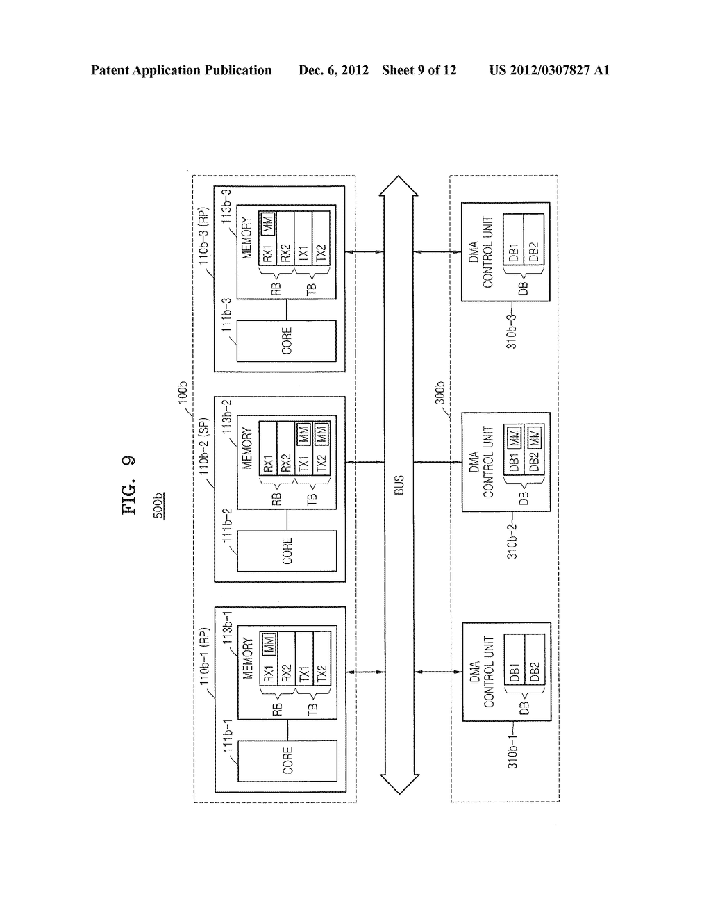 MULTI-PROCESSOR APPARATUS USING DEDICATED BUFFERS FOR MULTICAST     COMMUNICATIONS - diagram, schematic, and image 10