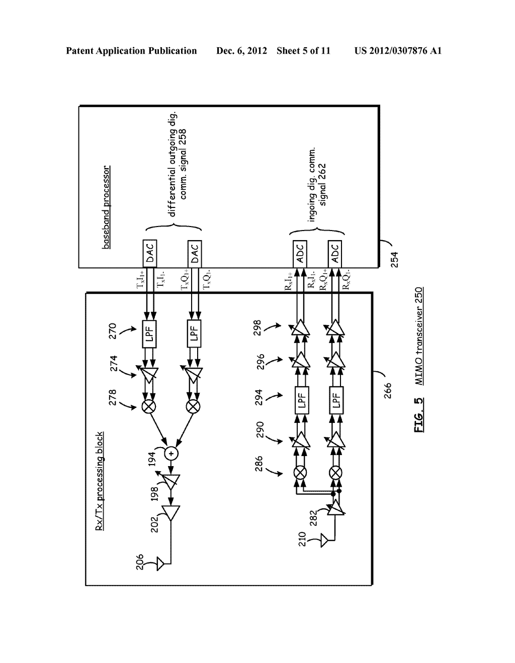 BASEBAND / RFIC INTERFACE FOR HIGH THROUGHPUT MIMO COMMUNICATIONS - diagram, schematic, and image 06