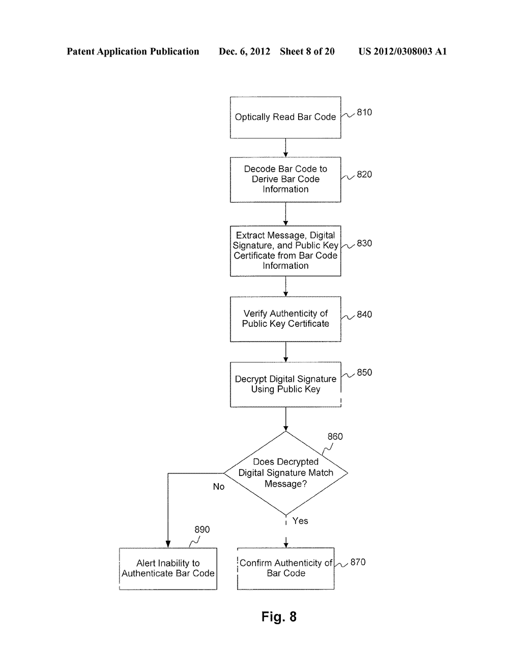 AUTHENTIC BARCODES USING DIGITAL SIGNATURES - diagram, schematic, and image 09