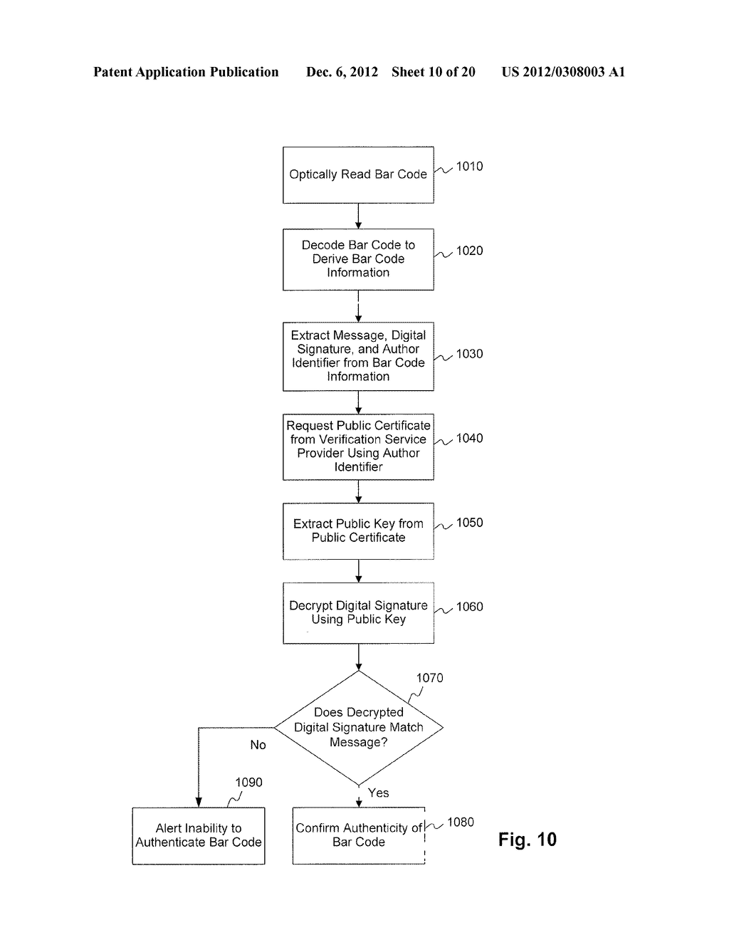 AUTHENTIC BARCODES USING DIGITAL SIGNATURES - diagram, schematic, and image 11