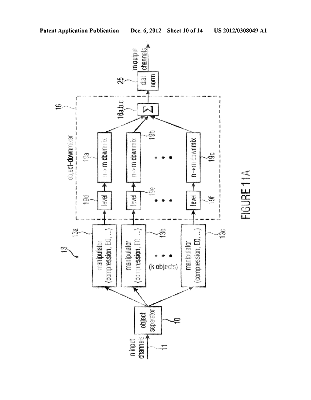 APPARATUS AND METHOD FOR GENERATING AUDIO OUTPUT SIGNALS USING OBJECT     BASED METADATA - diagram, schematic, and image 11