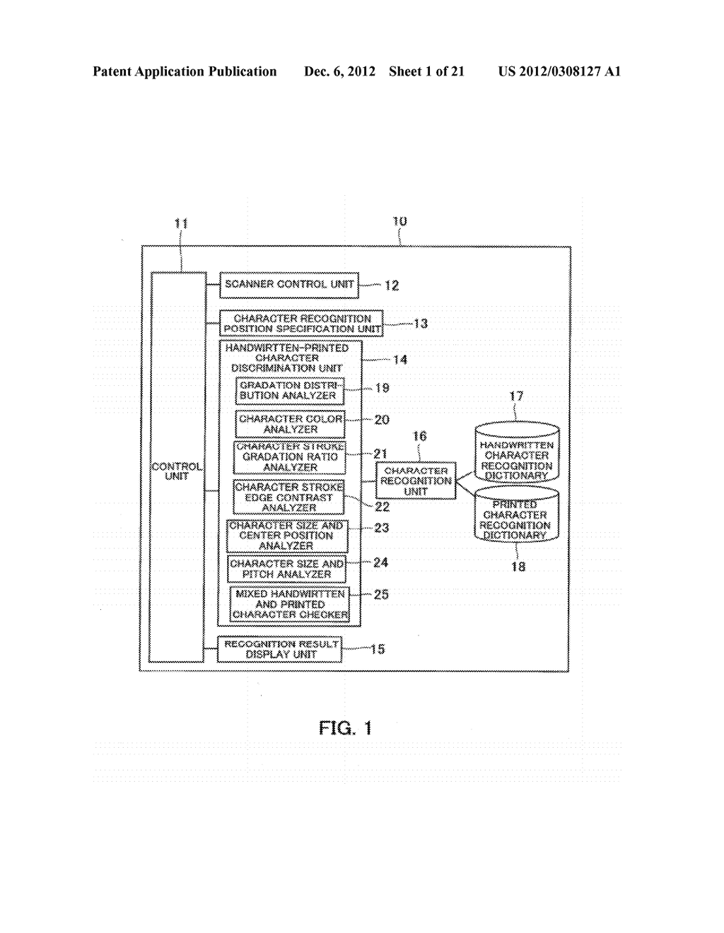 CHARACTER RECOGNITION METHOD, CHARACTER RECOGNITION APPARATUS, AND     CHARACTER RECOGNITION PROGRAM - diagram, schematic, and image 02