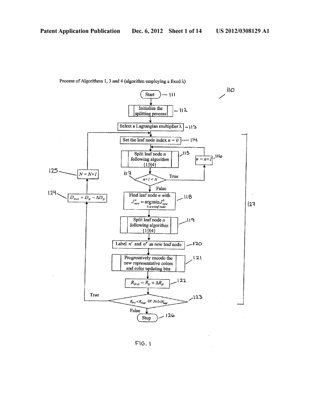 METHOD, SYSTEM AND COMPUTER PROGRAM PRODUCT FOR ENTROPY CONSTRAINED COLOR     SPLITTING FOR PALETTE IMAGES WITH PIXEL-WISE SPLITTING - diagram, schematic, and image 02