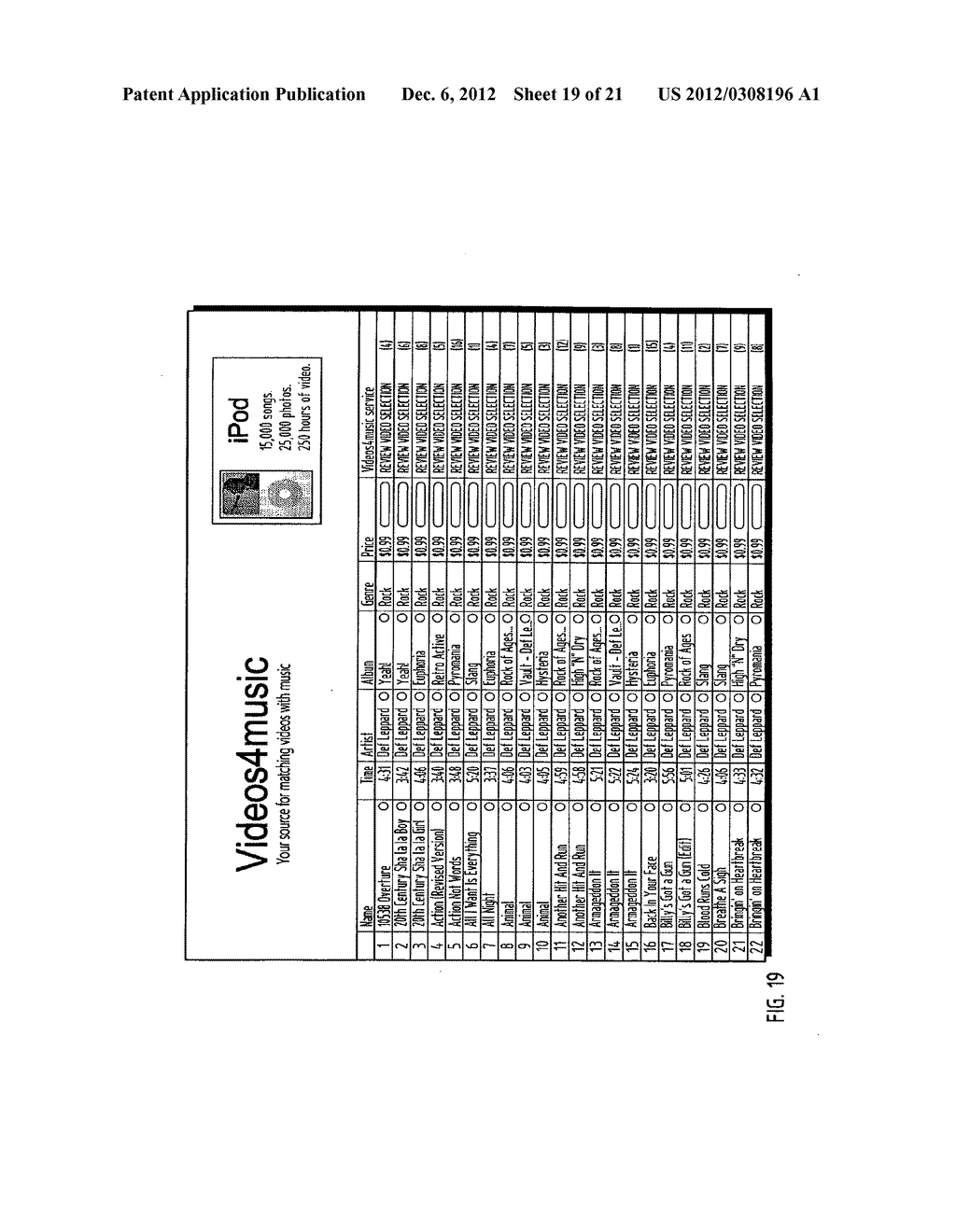 SYSTEM AND METHOD FOR UPLOADING AND DOWNLOADING A VIDEO FILE AND     SYNCHRONIZING VIDEOS WITH AN AUDIO FILE - diagram, schematic, and image 20