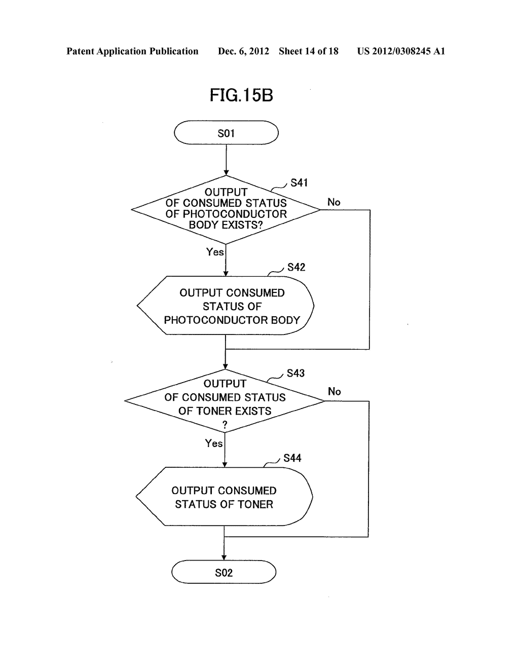 IMAGE FORMING APPARATUS AND OUTPUT SETTING METHOD OF CONSUMED STATUS OF     CONSUMABLE ITEMS OF THE IMAGE FORMING APPARATUS - diagram, schematic, and image 15