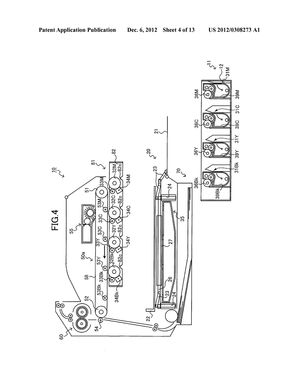 Image Forming Device Having Guide Mechanism for Guiding Transferring Unit - diagram, schematic, and image 05