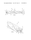 ROTARY CUTTING TOOL HAVING COATED CUTTING TIP AND COOLANT HOLES AND METHOD     OF FABRICATING diagram and image