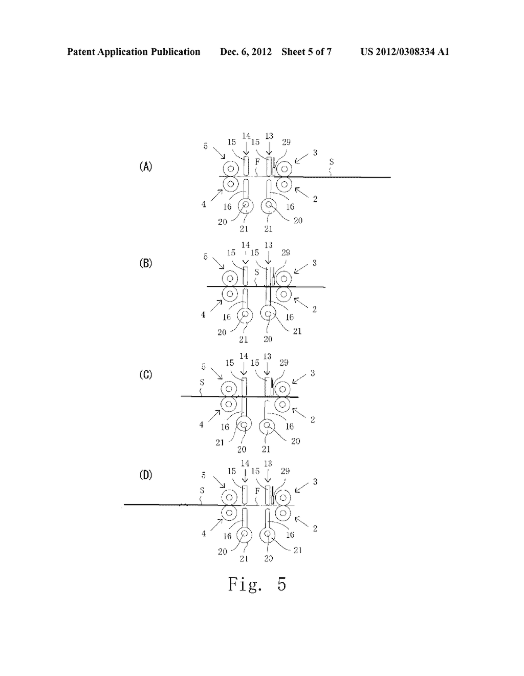 MACHINE FOR FORMING AT LEAST ONE CREASE ON COVER BEFORE ATTACHMENT TO BOOK     BINDING - diagram, schematic, and image 06