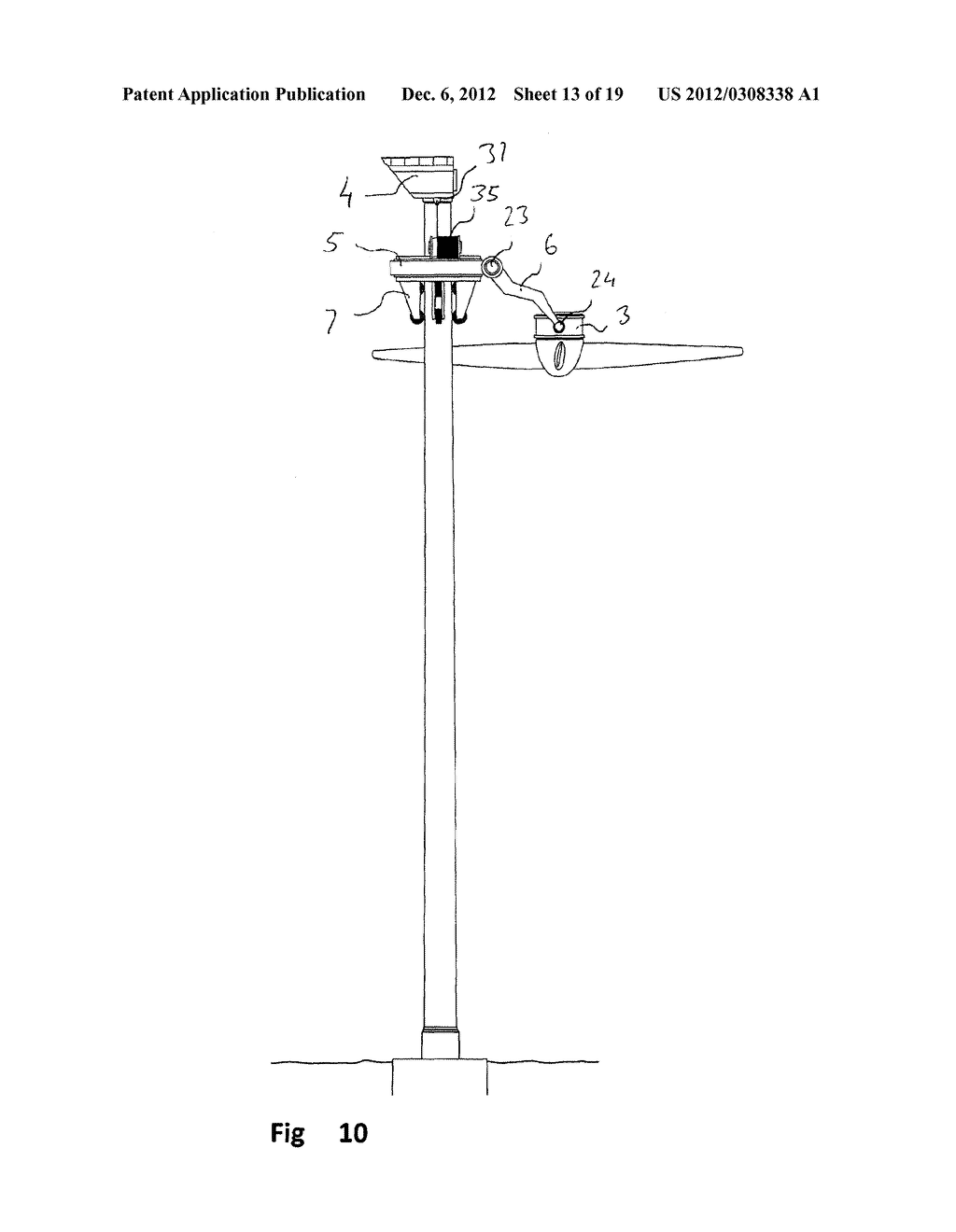 Lifting Device for Hoisting Components Included in Wind Turbines and     Similar Structures - diagram, schematic, and image 14