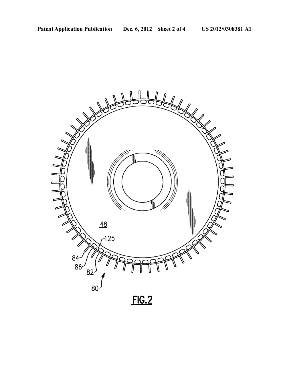 INTEGRALLY BLADED ROTOR WITH SLOTTED OUTER RIM - diagram, schematic, and image 03