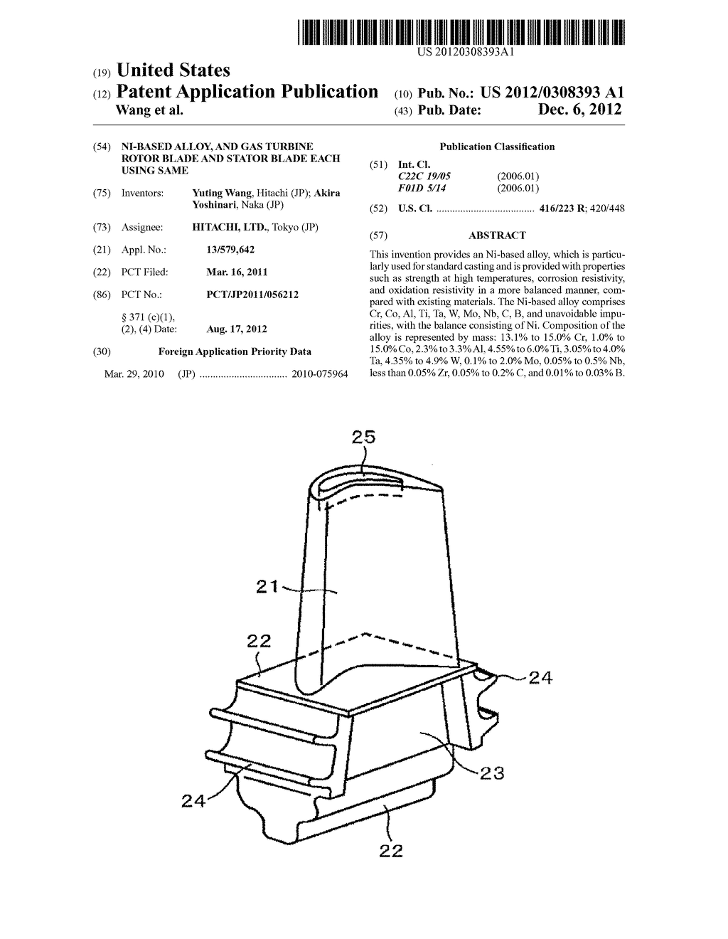 NI-BASED ALLOY, AND GAS TURBINE ROTOR BLADE AND STATOR BLADE EACH USING     SAME - diagram, schematic, and image 01