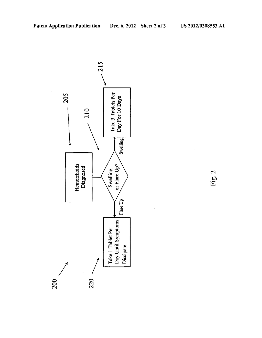 ORAL MEDICATION FOR THE TREATMENT OF HEMORRHOIDS AND METHOD OF USE - diagram, schematic, and image 03