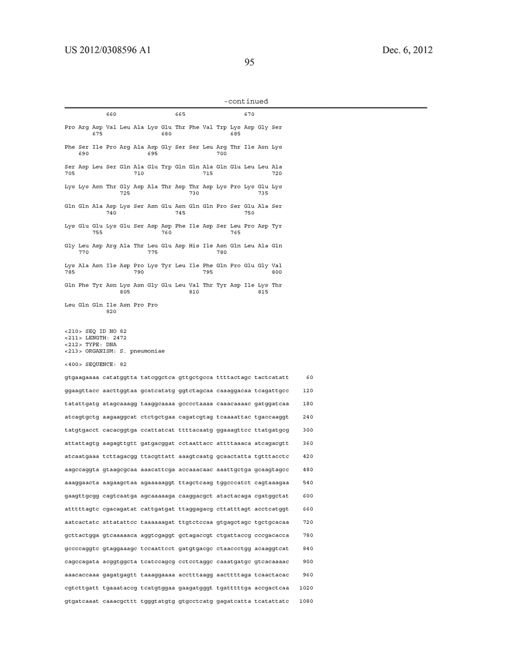 NOVEL STREPTOCOCCUS ANTIGENS - diagram, schematic, and image 129