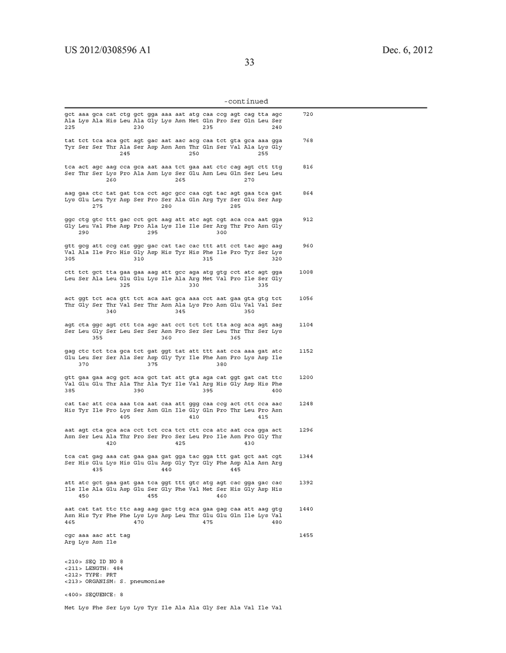 NOVEL STREPTOCOCCUS ANTIGENS - diagram, schematic, and image 67