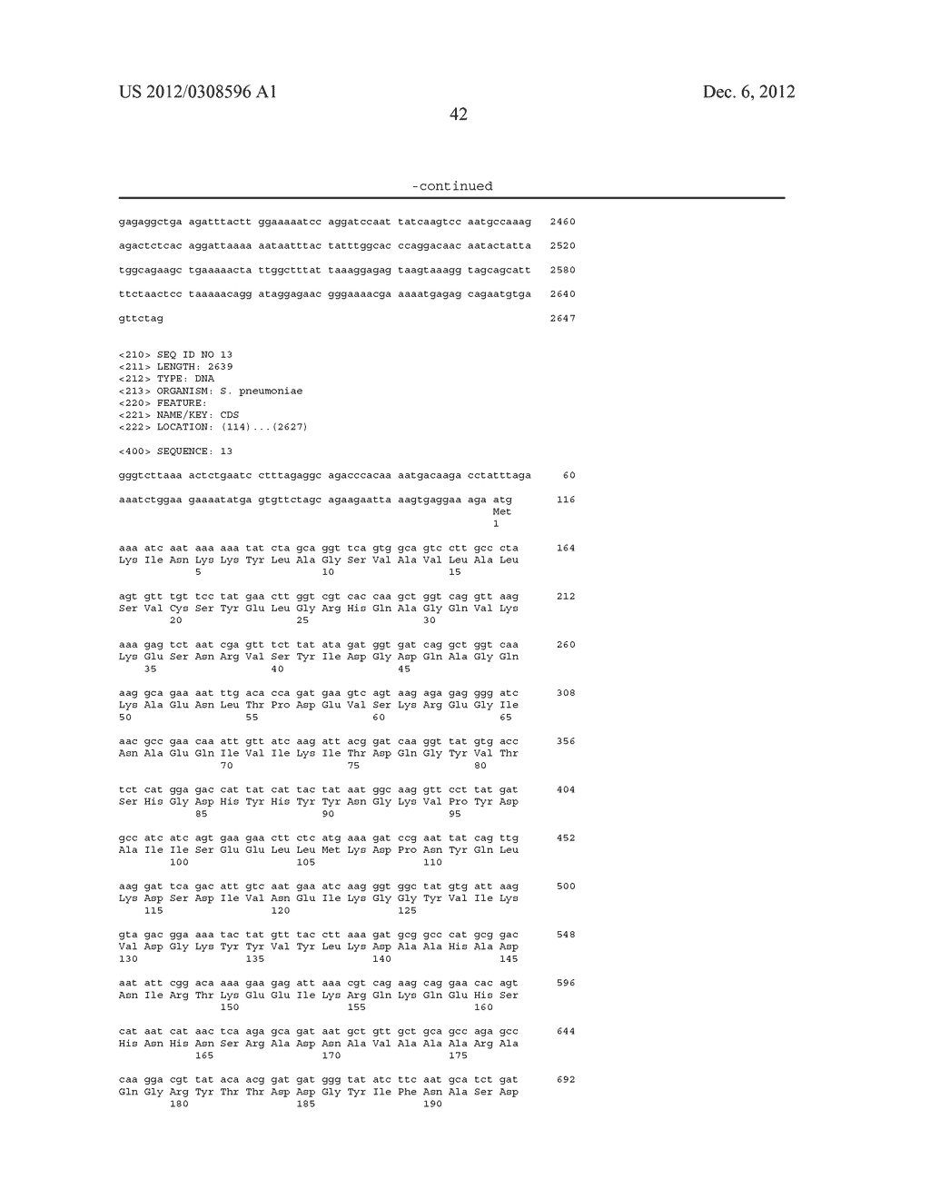 NOVEL STREPTOCOCCUS ANTIGENS - diagram, schematic, and image 76