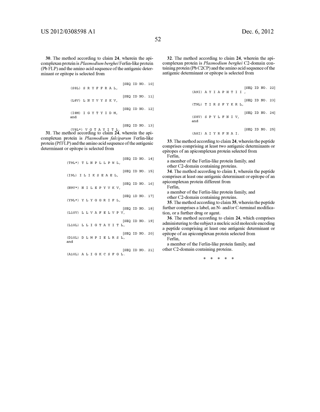 MALARIA VACCINES BASED ON APICOMPLEXAN FERLINS, FERLIN-LIKE PROTEINS AND     OTHER C2-DOMAIN CONTAINING PROTEINS - diagram, schematic, and image 68