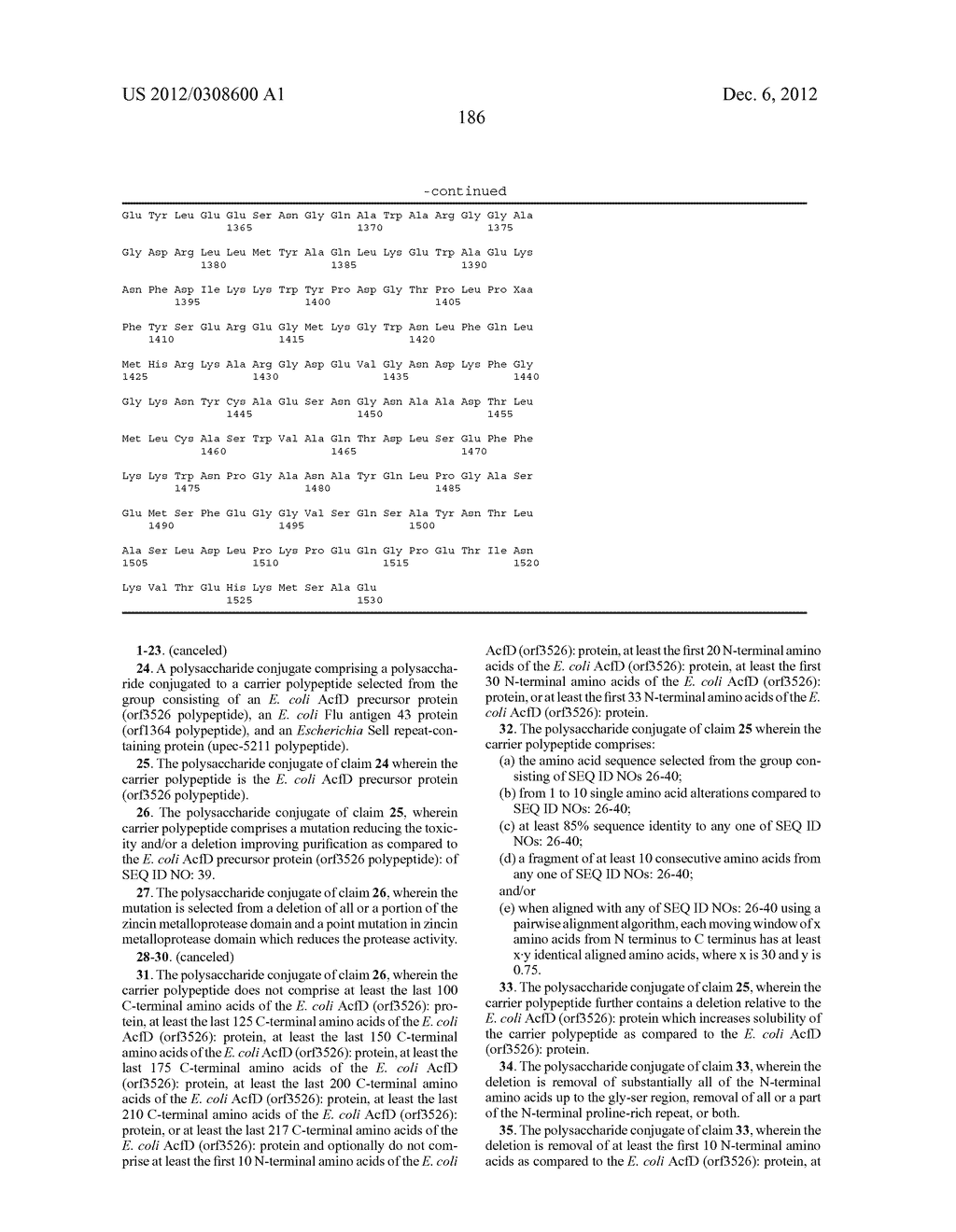 POLYSACCHARIDE IMMUNOGENS CONJUGATED TO E. COLI CARRIER PROTEINS - diagram, schematic, and image 190