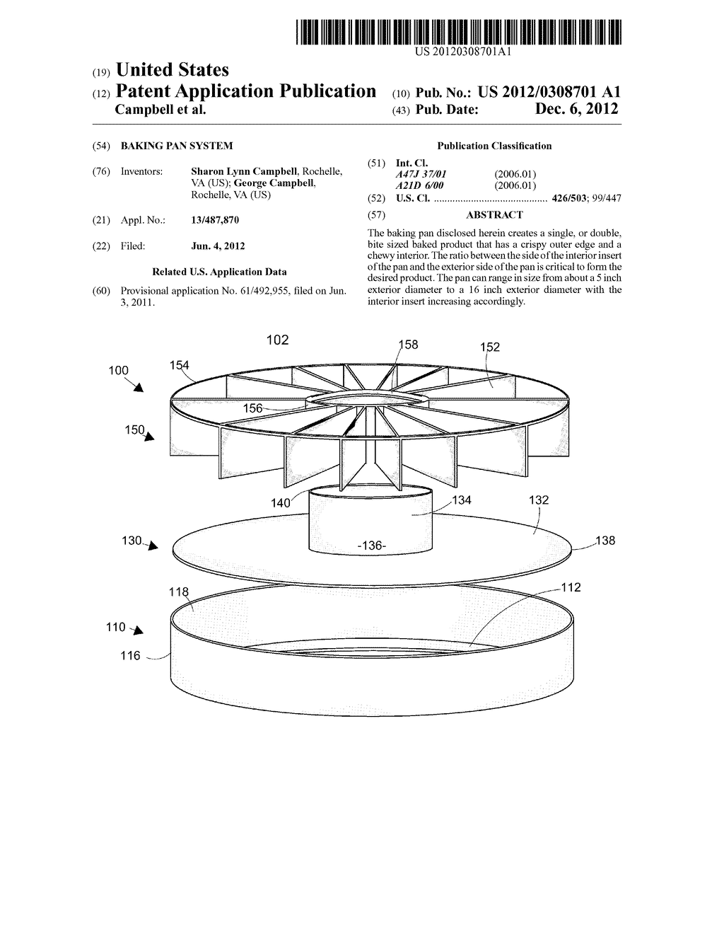 Baking Pan System - diagram, schematic, and image 01