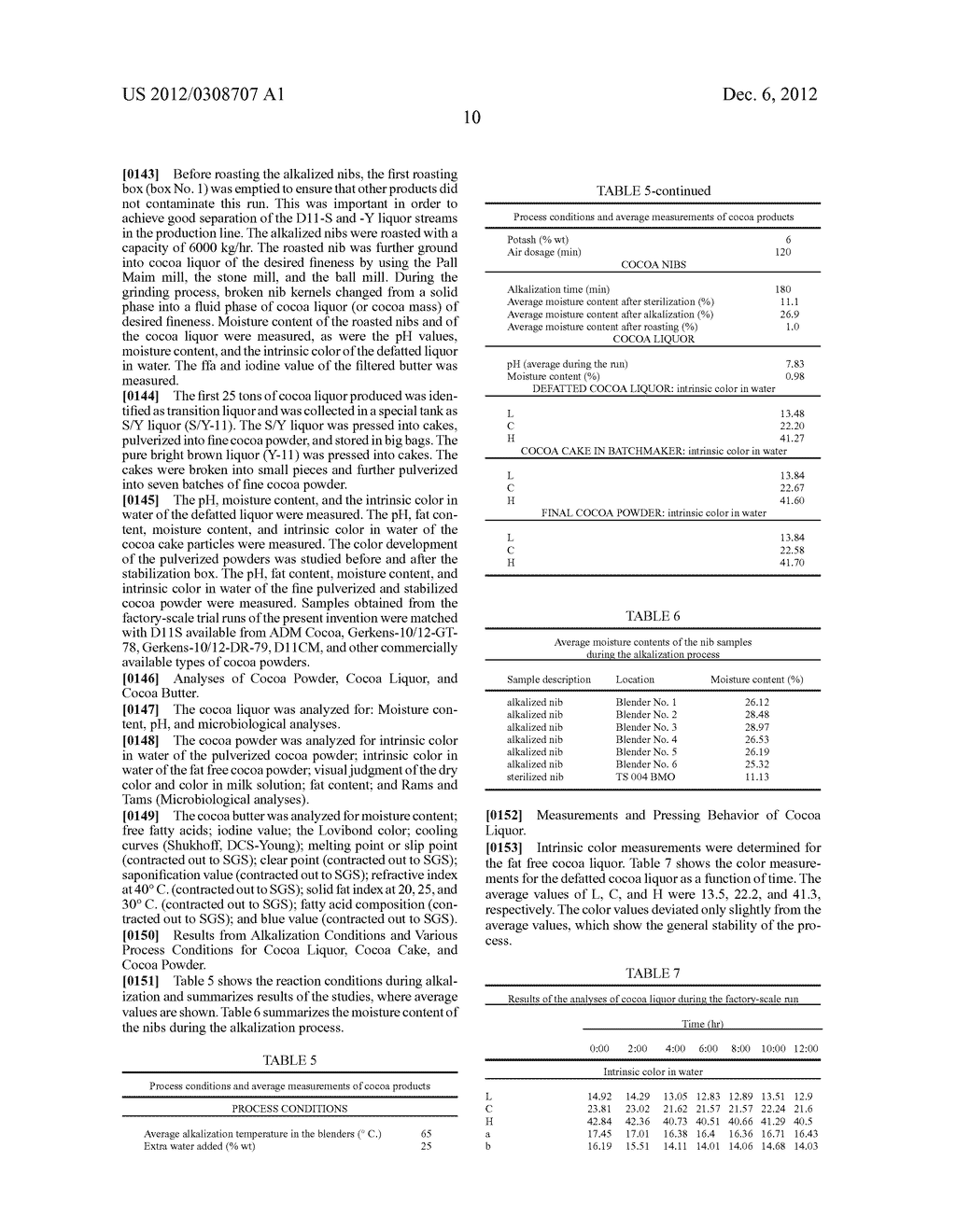 METHOD OF PRODUCING HIGH-BRIGHTNESS COCOA POWDER AND RELATED COMPOSITIONS - diagram, schematic, and image 37
