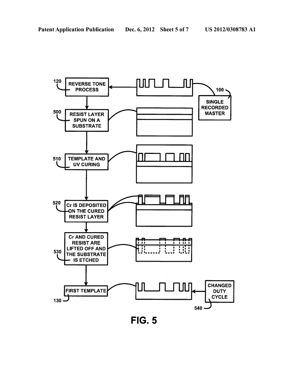 METHOD OF CREATING  TWO-SIDED TEMPLATE  FROM A SINGLE  RECORDED MASTER - diagram, schematic, and image 06