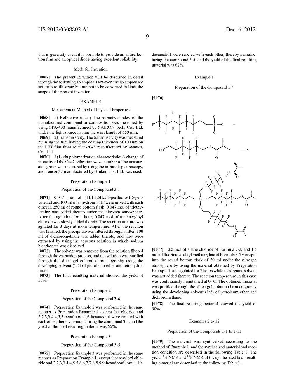 NOVEL FLUORINATED COMPOUND, A COMPOSITION COMPRISING THE SAME, AND A     PRODUCTION METHOD FOR A FILM USING THE SAME - diagram, schematic, and image 11